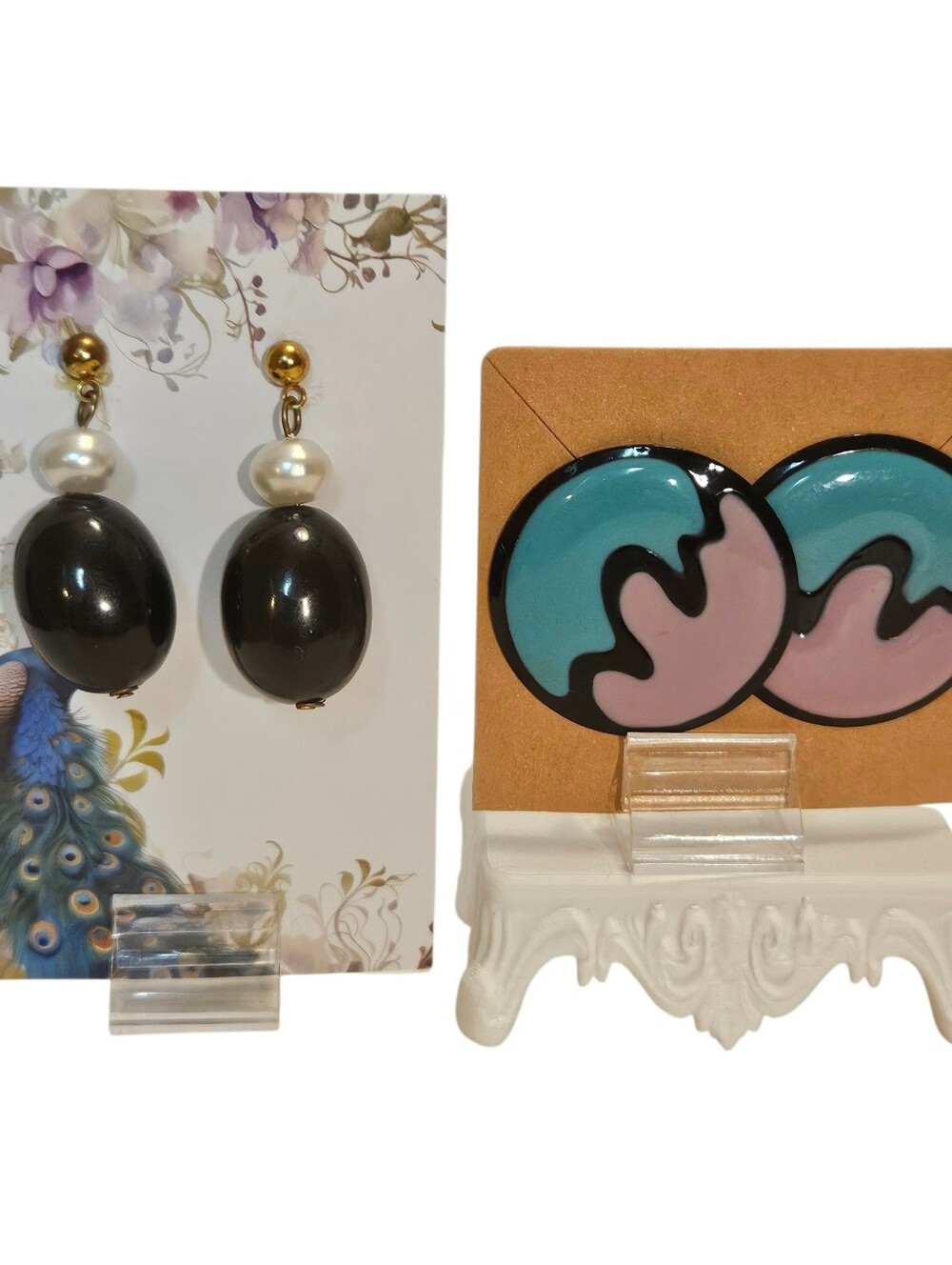 Gold & Silver Tone Fashion Earrings (12 Pairs) Multiple Styles & Colors - Picture 4 of 7